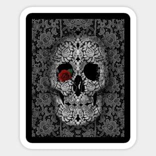 skull lace Sticker